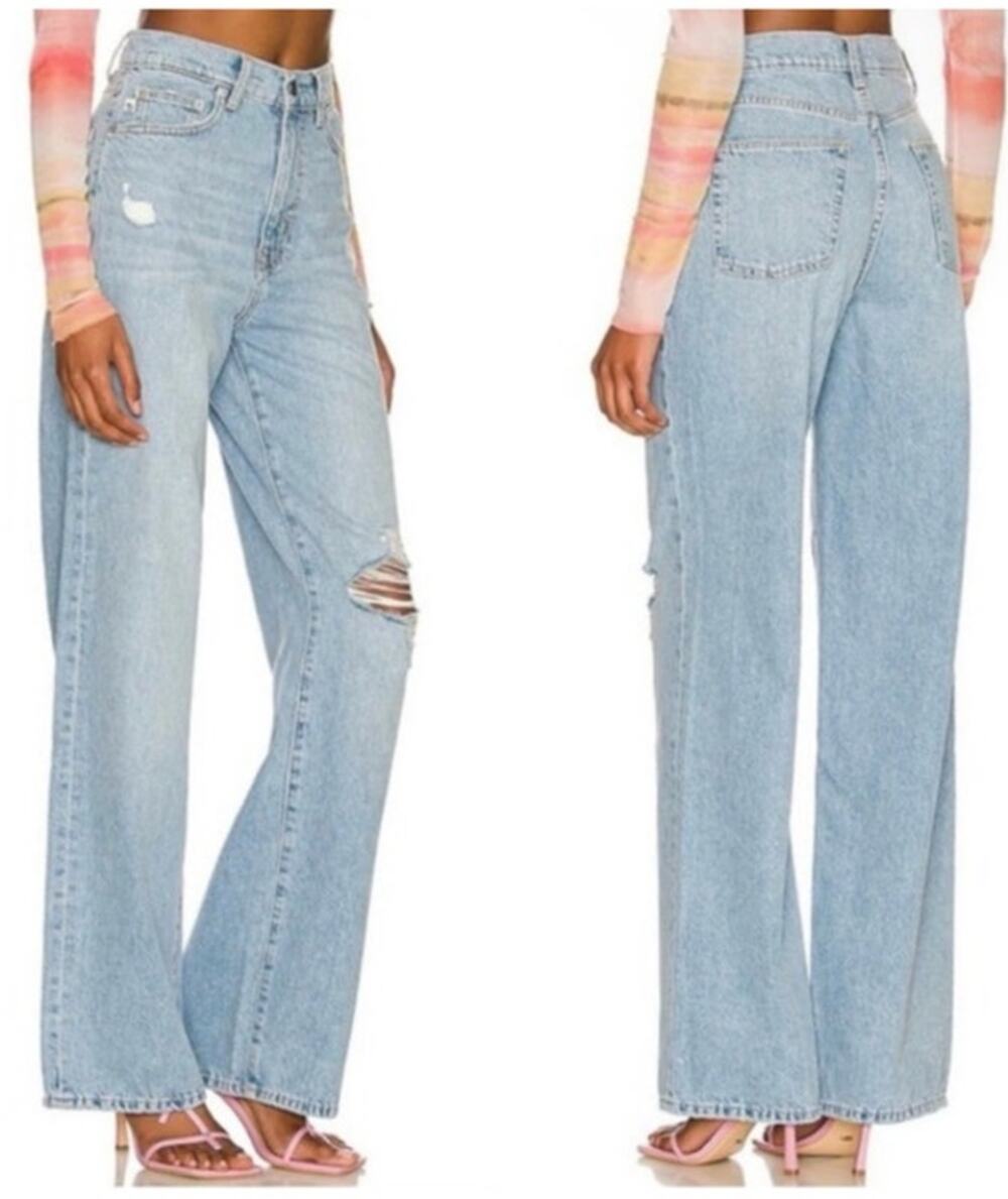 Lovers and Friends Super High Rise Wide Leg Lennon Jeans Size 28